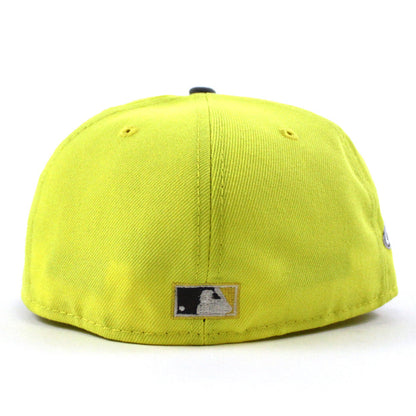 Milwaukee Brewers 2002 All Star Game New Era 59Fifty Fitted Hat (GITD Soft Yellow Stone Gray Gray Under Brim)