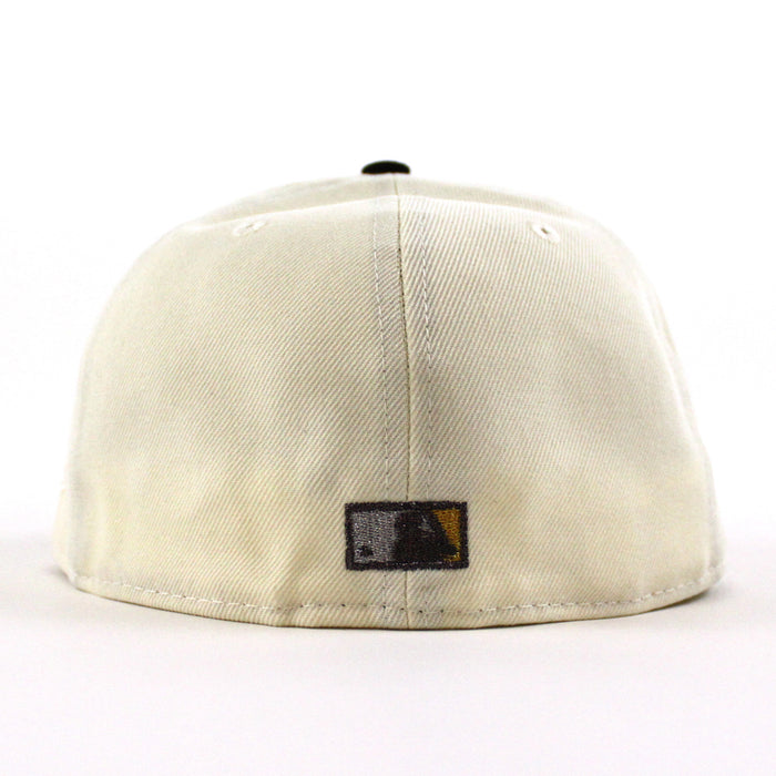 Milwaukee Brewers 50th New Era 59Fifty Fitted Hat (Chrome White Black and Gray Under Brim)