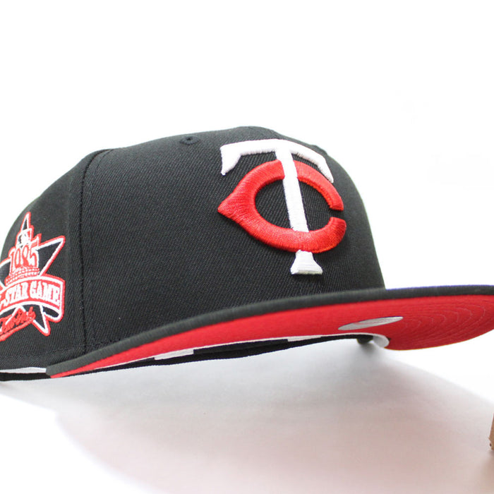Minnesota Twins 1985 All-Star Game New Era 59Fifty Fitted Hat (Black Red Under Brim)