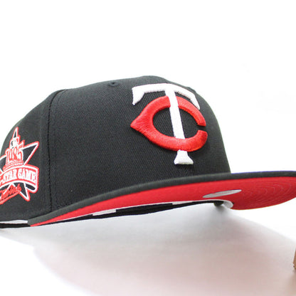 Minnesota Twins 1985 All-Star Game New Era 59Fifty Fitted Hat (Black Red Under Brim)