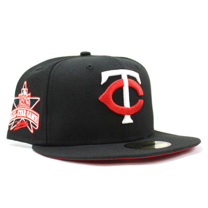 Minnesota Twins 1985 All-Star Game New Era 59Fifty Fitted Hat (Black Red Under Brim)