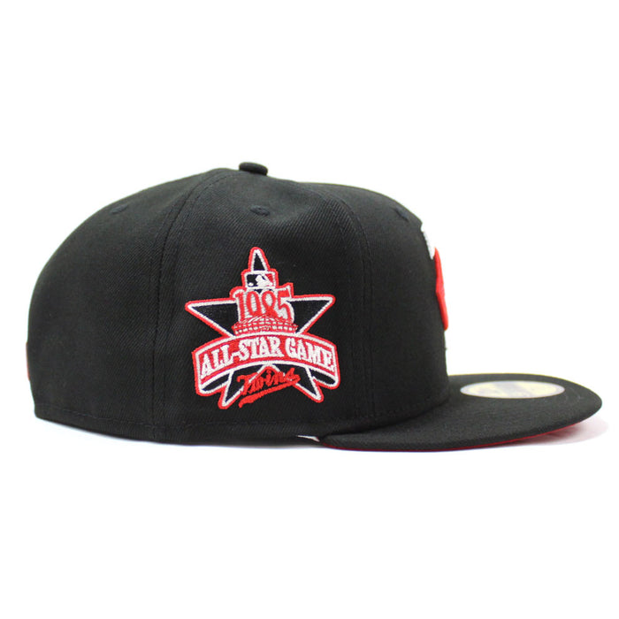 Minnesota Twins 1985 All-Star Game New Era 59Fifty Fitted Hat (Black Red Under Brim)