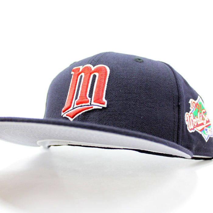 Minnesota Twins 1991 World Series New Era 59Fifty Fitted Hat (Navy Gray Under Brim)
