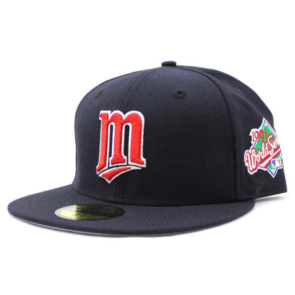 Minnesota Twins 1991 World Series New Era 59Fifty Fitted Hat (Navy Gray Under Brim)