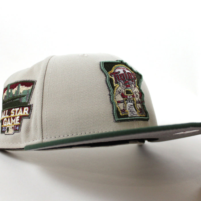 Minnesota Twins 2014 All Star game New Era 59Fifty Fitted Hat (Stone Cilantro Green and Gray Under Brim)