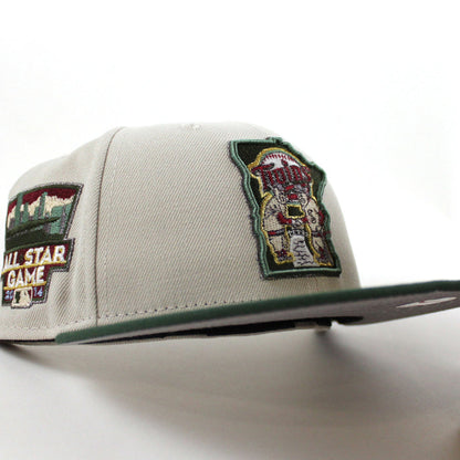 Minnesota Twins 2014 All Star game New Era 59Fifty Fitted Hat (Stone Cilantro Green and Gray Under Brim)