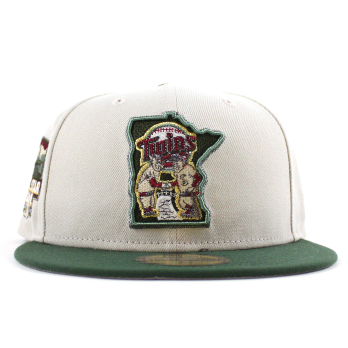 Minnesota Twins 2014 All Star game New Era 59Fifty Fitted Hat (Stone Cilantro Green and Gray Under Brim)