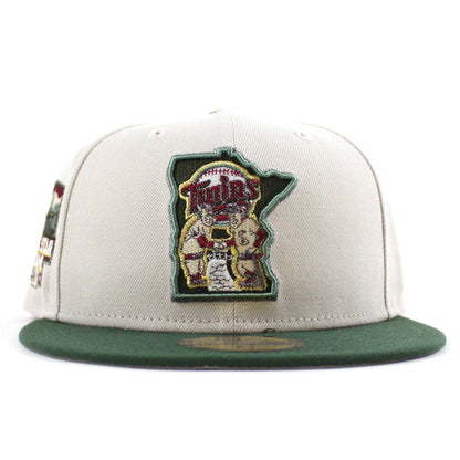 Minnesota Twins 2014 All Star game New Era 59Fifty Fitted Hat (Stone Cilantro Green and Gray Under Brim)