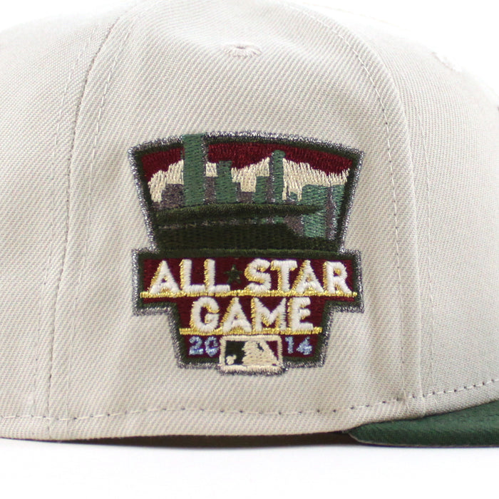 Minnesota Twins 2014 All Star game New Era 59Fifty Fitted Hat (Stone Cilantro Green and Gray Under Brim)