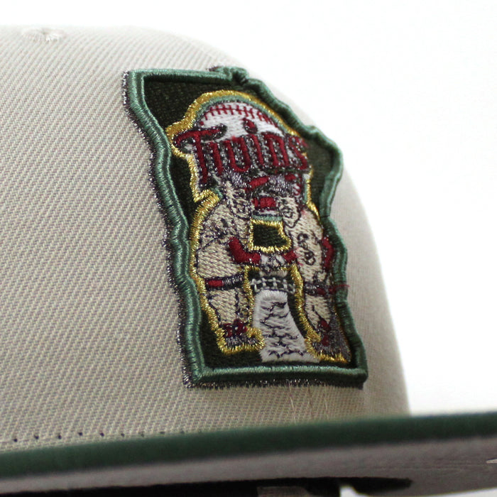 Minnesota Twins 2014 All Star game New Era 59Fifty Fitted Hat (Stone Cilantro Green and Gray Under Brim)