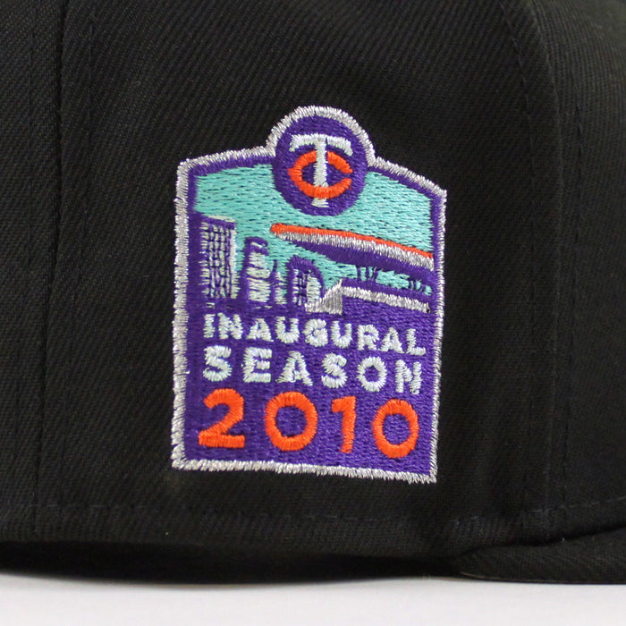 Minnesota Twins Inaugural Season 2010 New Era 59Fifty Fitted Hat (Black and Gray Under Brim)