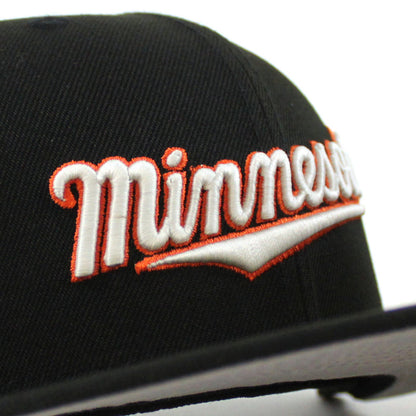 Minnesota Twins Inaugural Season 2010 New Era 59Fifty Fitted Hat (Black and Gray Under Brim)
