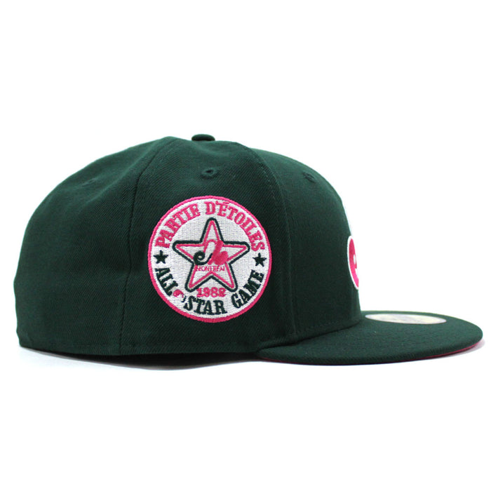 Montreal Expos 1982 All Star Game New Era Fitted 59Fifty Hat (Dark Green Beet Under Brim)