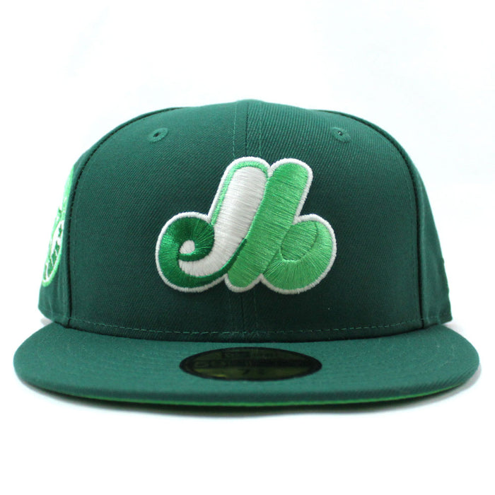 Montreal Expos 1982 All Star Game New Era Fitted 59Fifty Hat (Emerald Green Light Green Under Brim)