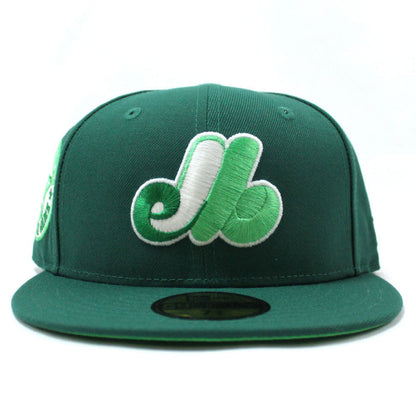 Montreal Expos 1982 All Star Game New Era Fitted 59Fifty Hat (Emerald Green Light Green Under Brim)