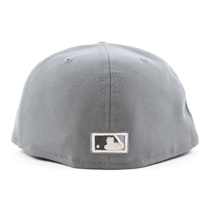 Montreal Expos 35th Anniversary New Era Fitted 59Fifty Hat (GITD Storm Gray Lavender Under Brim)