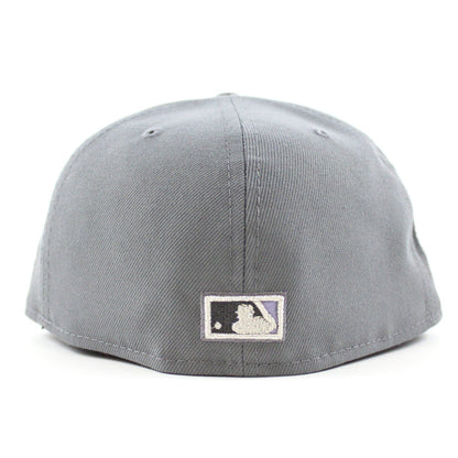 Montreal Expos 35th Anniversary New Era Fitted 59Fifty Hat (GITD Storm Gray Lavender Under Brim)