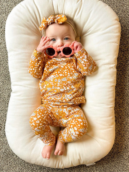 Mustard Floral Headbands