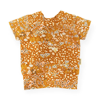 Mustard Floral Summer Lounge Top