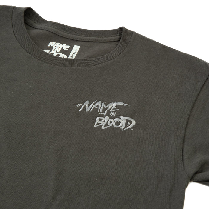 Name In Blood - Embroidered Logo Tee (Grey)