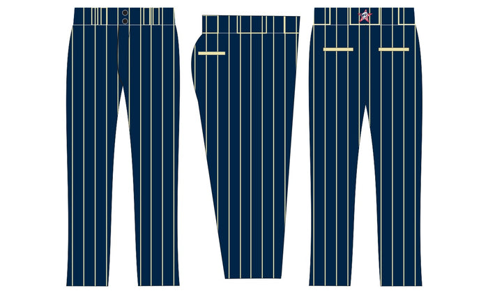 Navy / Cream Pinstripe Pants