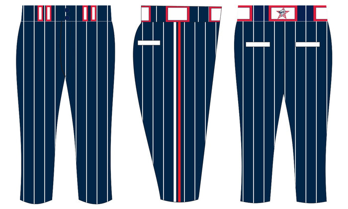 Navy Pinstripe Softball Pants