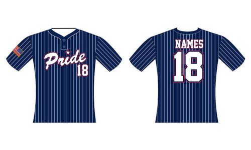 Navy / White Pinstripe Softball Jersey