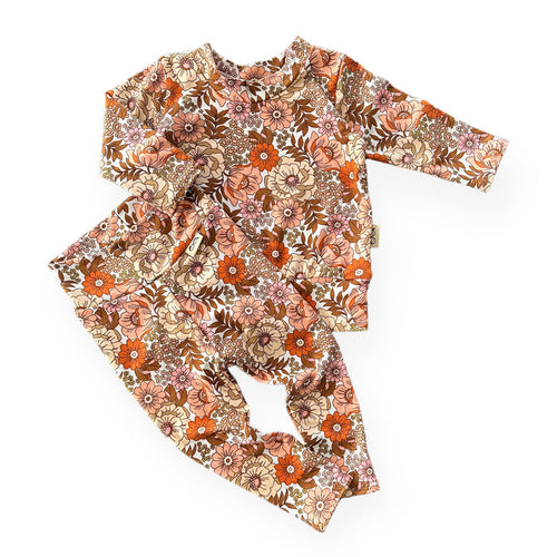 Neutral Boho Floral Lounge Set