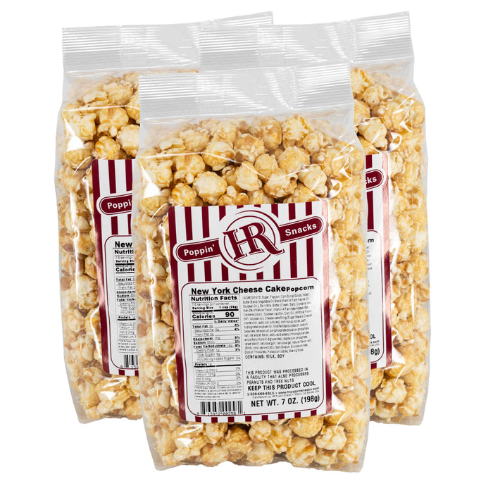 New York Cheesecake Popcorn | Pack of 3 | 5 oz | HR Poppin' Snacks