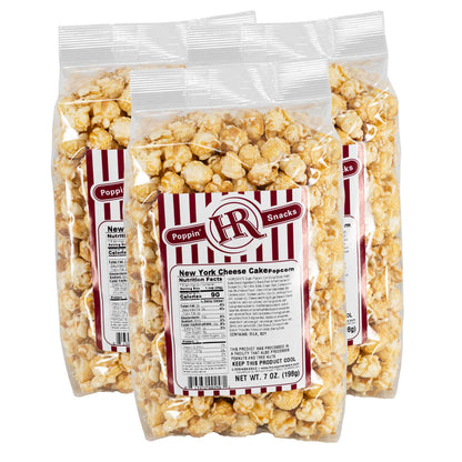 New York Cheesecake Popcorn | Pack of 3 | 5 oz | HR Poppin' Snacks