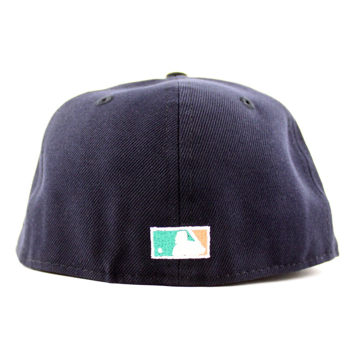 New York Mets 1962 METS 40TH ANNIVERSARY  New Era 59Fifty Fitted Hat (Navy Black Emerald Under Brim)