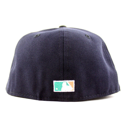 New York Mets 1962 METS 40TH ANNIVERSARY  New Era 59Fifty Fitted Hat (Navy Black Emerald Under Brim)