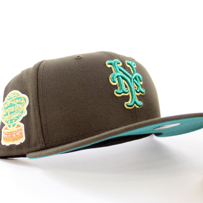 New York Mets 1964 All Star Game 59Fifty New Era Fitted Hat (Walnut Turquoise Under Brim)
