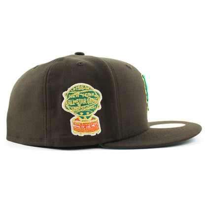 New York Mets 1964 All Star Game 59Fifty New Era Fitted Hat (Walnut Turquoise Under Brim)