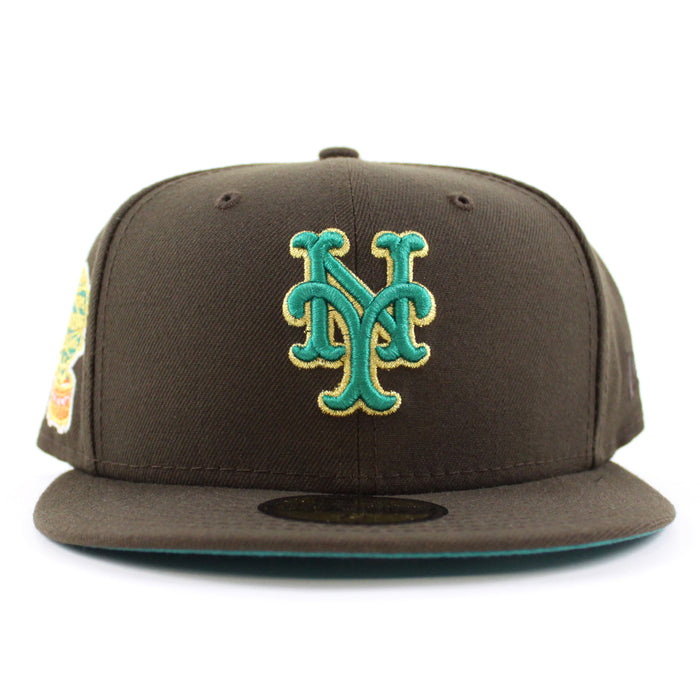 New York Mets 1964 All Star Game 59Fifty New Era Fitted Hat (Walnut Turquoise Under Brim)