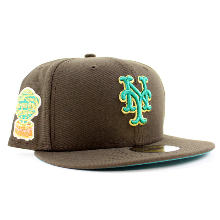 New York Mets 1964 All Star Game 59Fifty New Era Fitted Hat (Walnut Turquoise Under Brim)