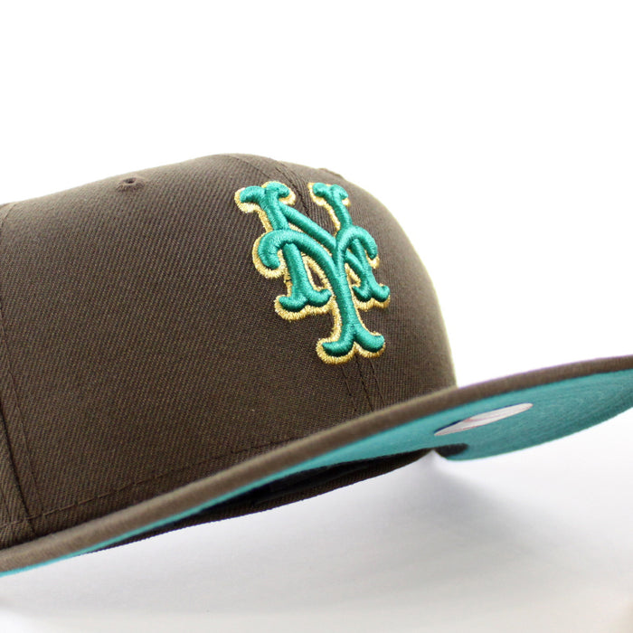 New York Mets 1964 All Star Game 59Fifty New Era Fitted Hat (Walnut Turquoise Under Brim)