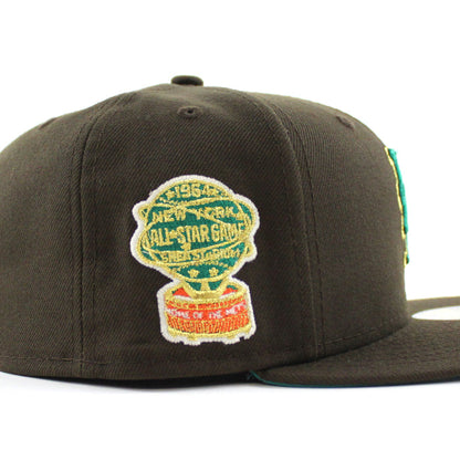 New York Mets 1964 All Star Game 59Fifty New Era Fitted Hat (Walnut Turquoise Under Brim)