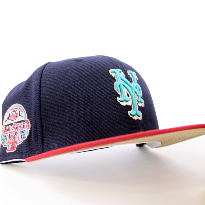 New York Mets 2013 All Star Game 59Fifty New Era Fitted Hat (Navy Cardinal Khaki Under Brim)