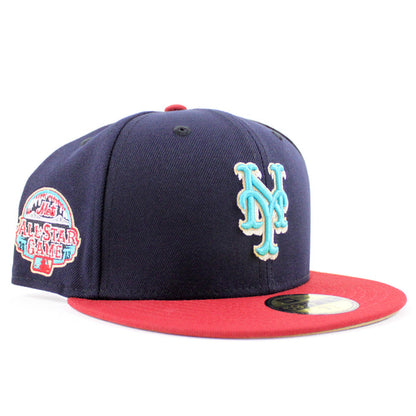 New York Mets 2013 All Star Game 59Fifty New Era Fitted Hat (Navy Cardinal Khaki Under Brim)