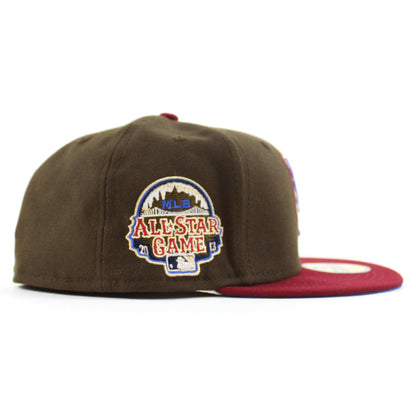 New York Mets 2013 All Star Game New Era 59Fifty Fitted Hat (Walnut Cardinal Azur Blue Under Brim)