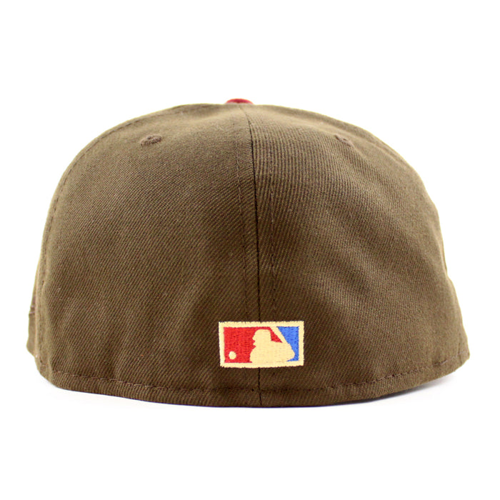 New York Mets 2013 All Star Game New Era 59Fifty Fitted Hat (Walnut Cardinal Azur Blue Under Brim)
