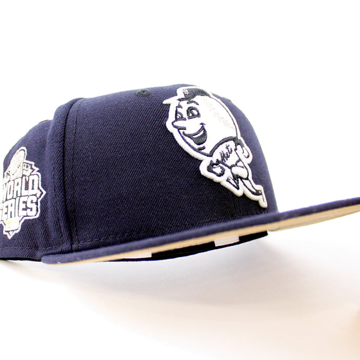 New York Mets 2015 World Series New Era 59Fifty Fitted Hat (GITD Navy Blue Khaki Under Brim)