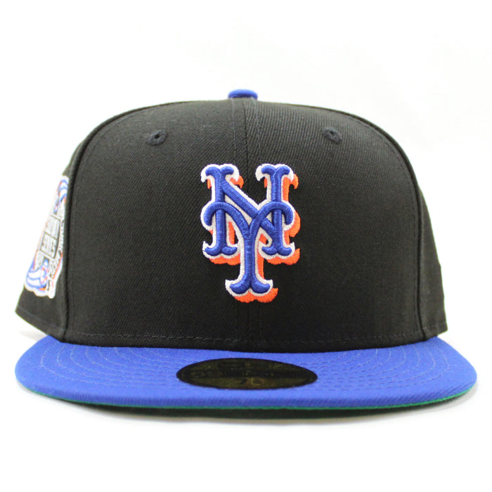 New York Mets Subway Series 59Fifty New Era Fitted Hat (Black Blue Green Under Brim)