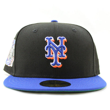 New York Mets Subway Series 59Fifty New Era Fitted Hat (Black Blue Green Under Brim)
