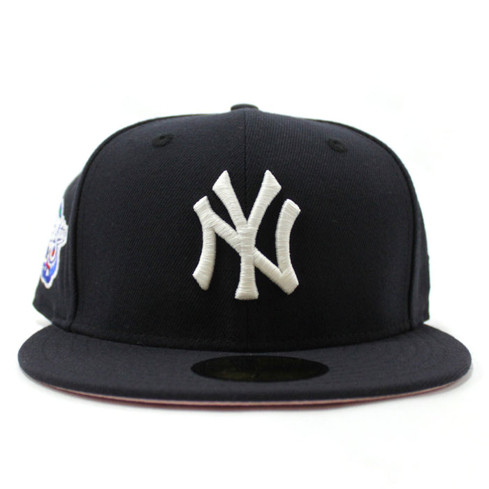 New York Yankees 1998 World Series New Era 59Fifty Fitted Hat (Navy Pink Under Brim)