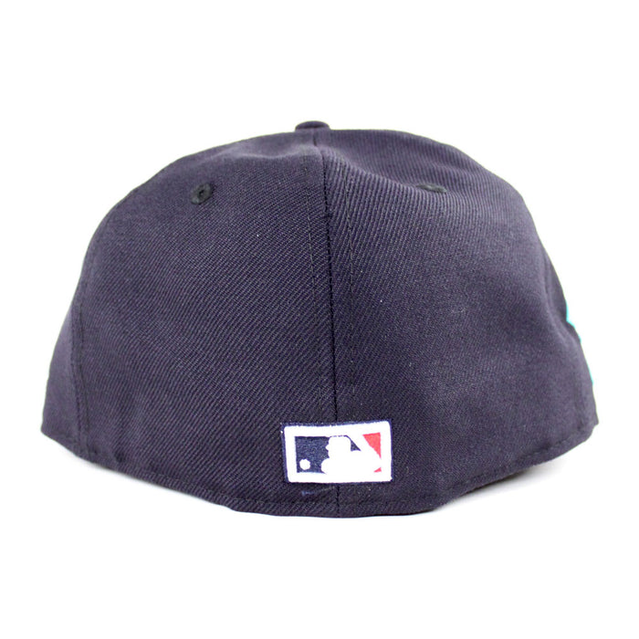 New York Yankees 1999 World Series New Era 59Fifty Fitted Hat (Navy Pink Under Brim)