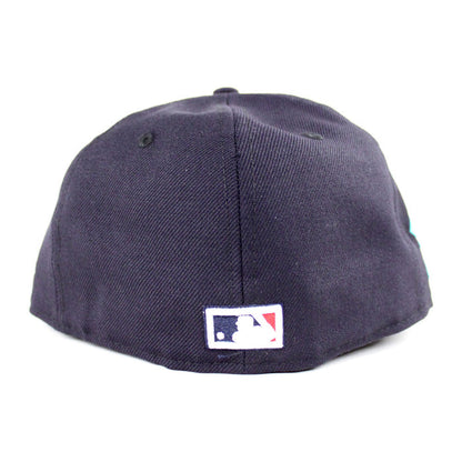 New York Yankees 1999 World Series New Era 59Fifty Fitted Hat (Navy Pink Under Brim)