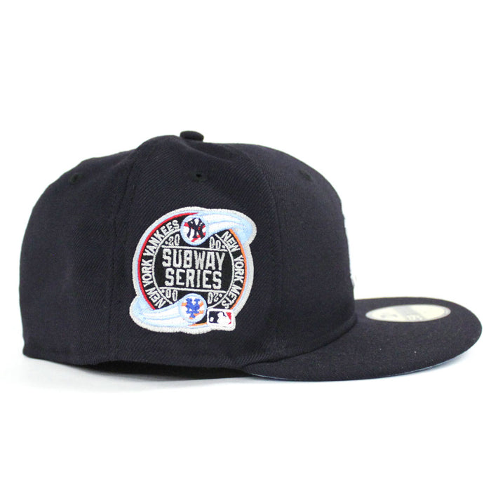 New York Yankees 2000 Subway Series New Era 59Fifty Fitted Hat (Navy Sky Blue Under Brim)