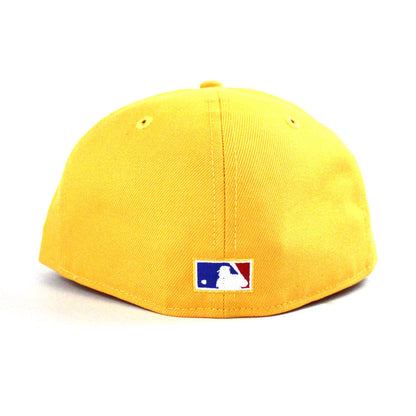 New York Yankees 2000 World Series 59Fifty New Era Fitted Hat (Yellow Pink Under Brim)